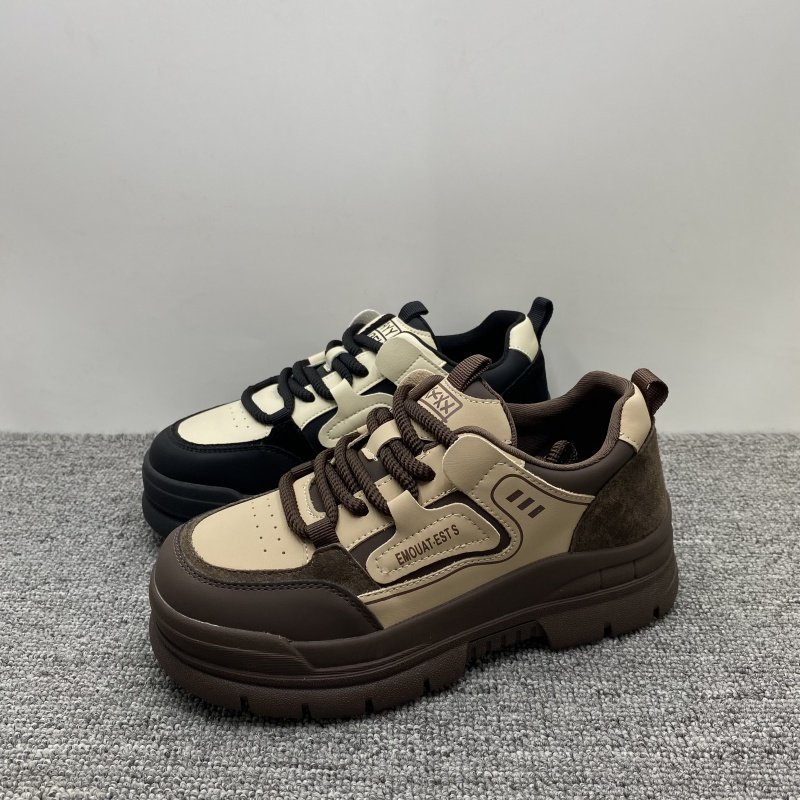 撤柜处理2025秋季新款厚底真皮女鞋时尚百搭复古德训鞋运动休闲鞋,女鞋,休闲板鞋,淘宝优惠券,粉丝福利购,淘宝优惠卷