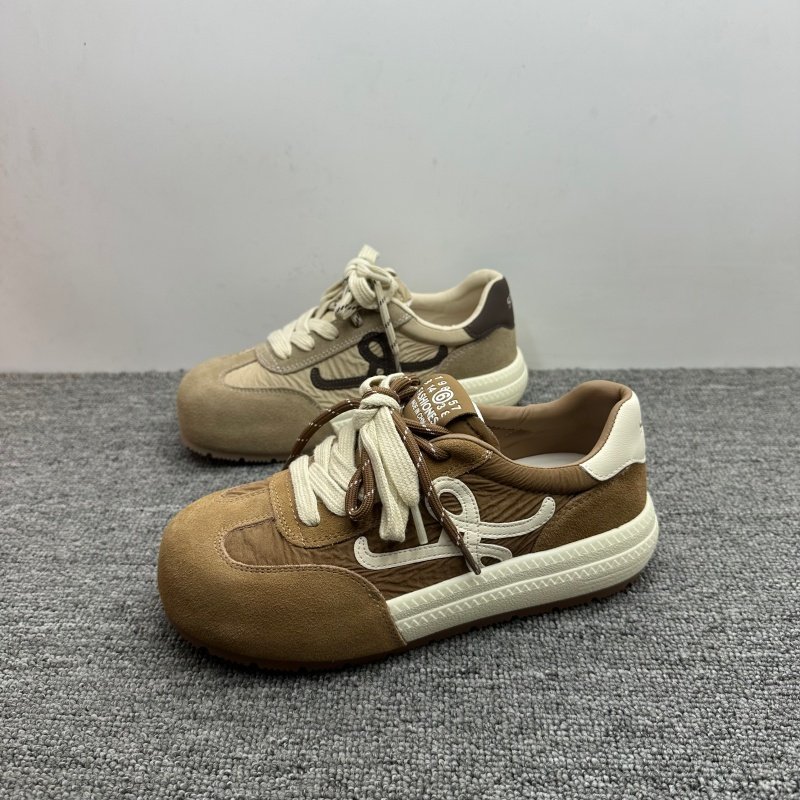 撤柜处理真皮复古德训鞋女新款休闲显脚小女鞋厚底百搭运动阿甘鞋,女鞋,德训鞋,淘宝优惠券,粉丝福利购,淘宝优惠卷