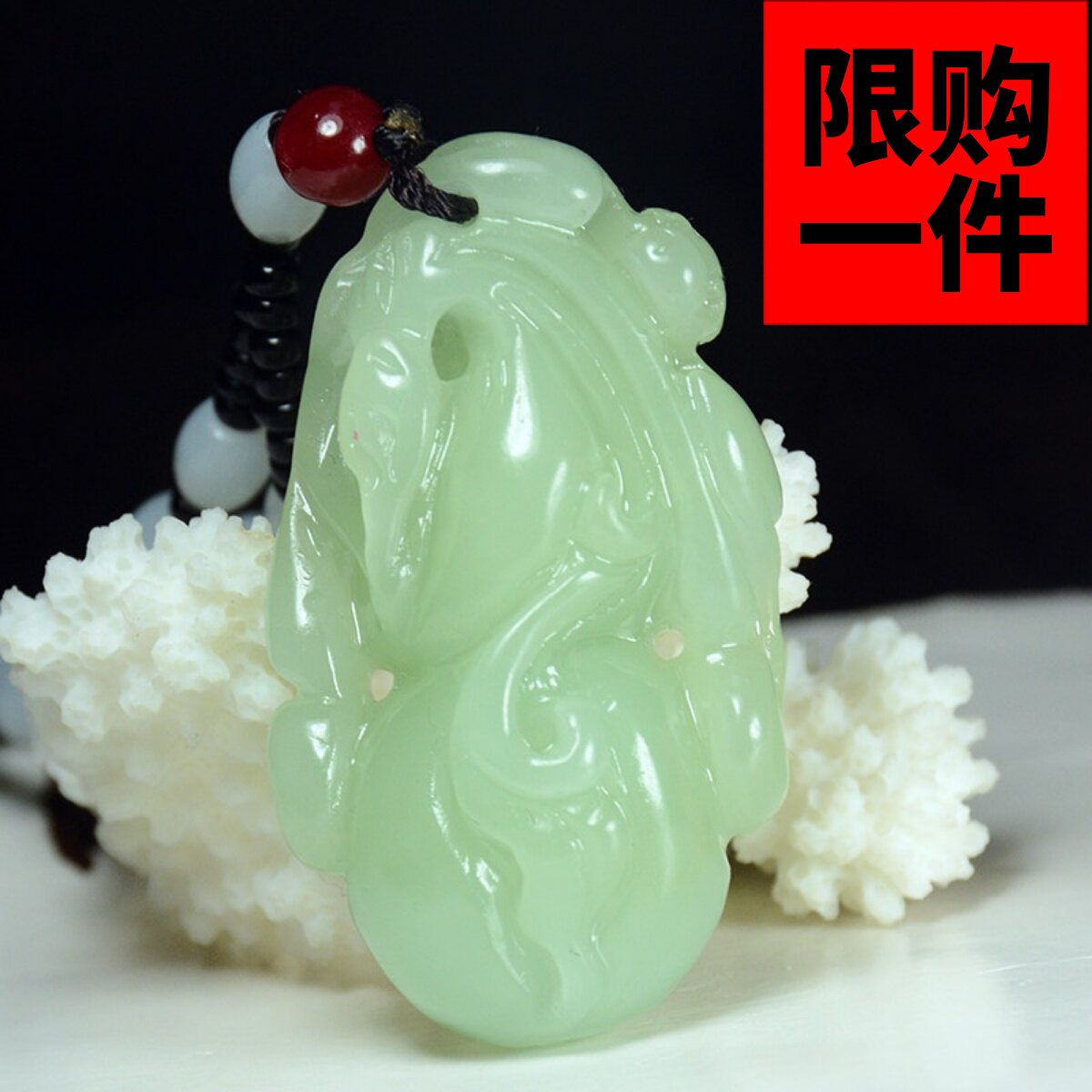 天然和田玉如意葫芦手玩件福禄寿