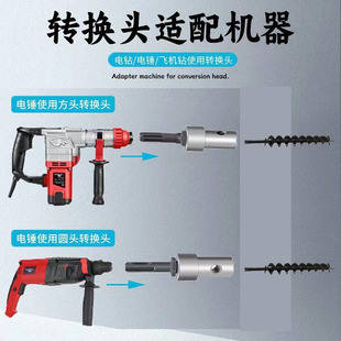 地钻钻头大棚挖坑打孔打洞机钻头打桩钻地挖土打眼螺旋钻头