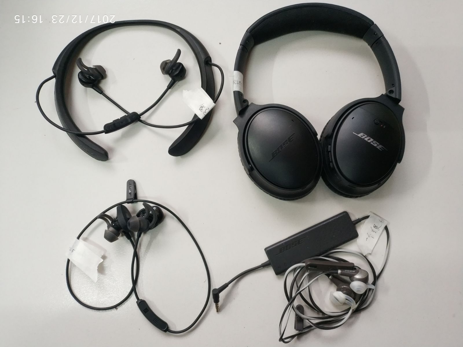 bose耳机维修qc30qc35 45降噪qc20博士SoundSportfree脱胶杂音换头梁壳电池杂音没声