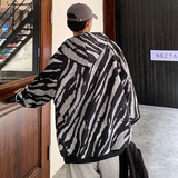 WS05宽松中性风大码港风ins卫衣外套男P6888灰色，女装短外套，电商A066