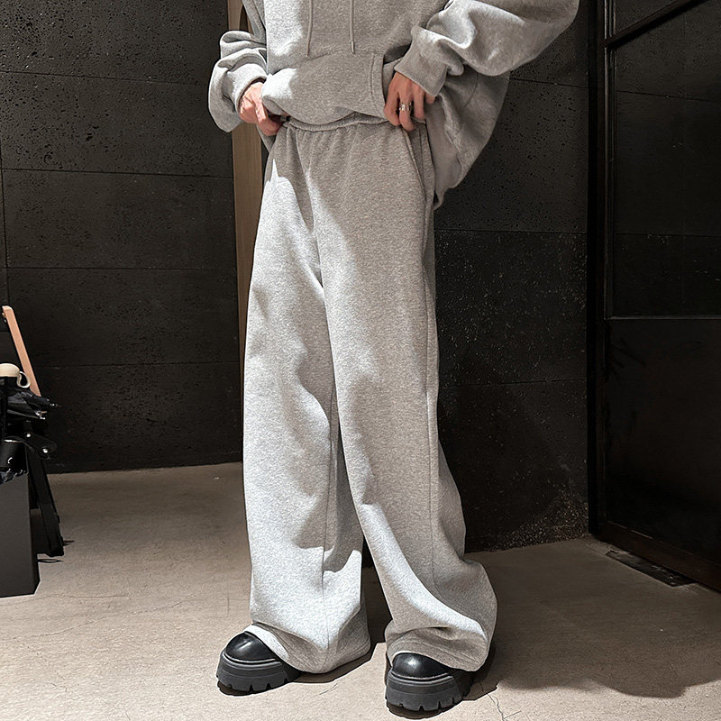 TC01`美式复古A型高腰阔版休闲运动裤男女P48,女装休闲裤,电商A066