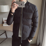 2317`羽绒棉衣棉服合身款外套男P105黑色，男装棉衣，电商A066