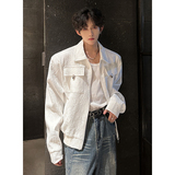 KT1002宽松ins纹理阔肩版夹克外套男P95，男装夹克，电商A066