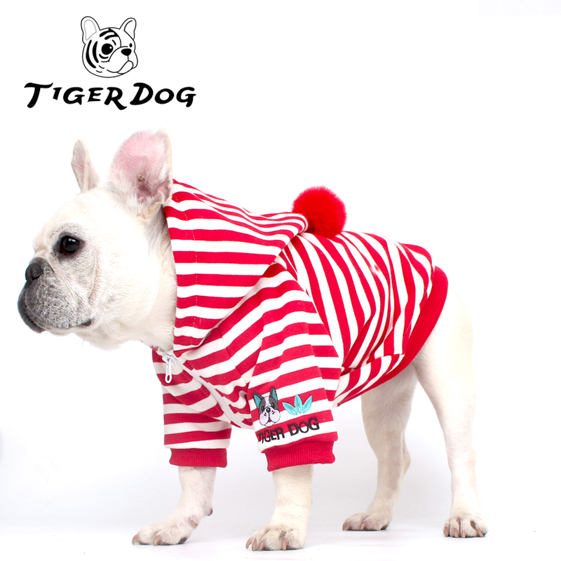 TIGERDOG宠物卫衣磨毛秋冬加厚保暖狗狗衣服法斗巴哥胖狗宠物