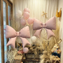 网红ins风粉色大蝴蝶结气球周岁生日派对装 饰场景布置拍照道具