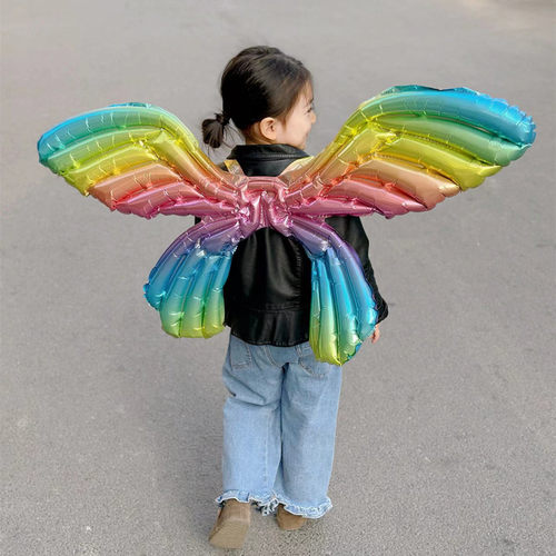 网红拍照道具天使蝴蝶翅膀气球