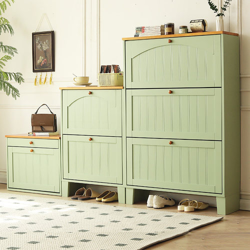 简约现代风小户型薄款翻斗鞋柜