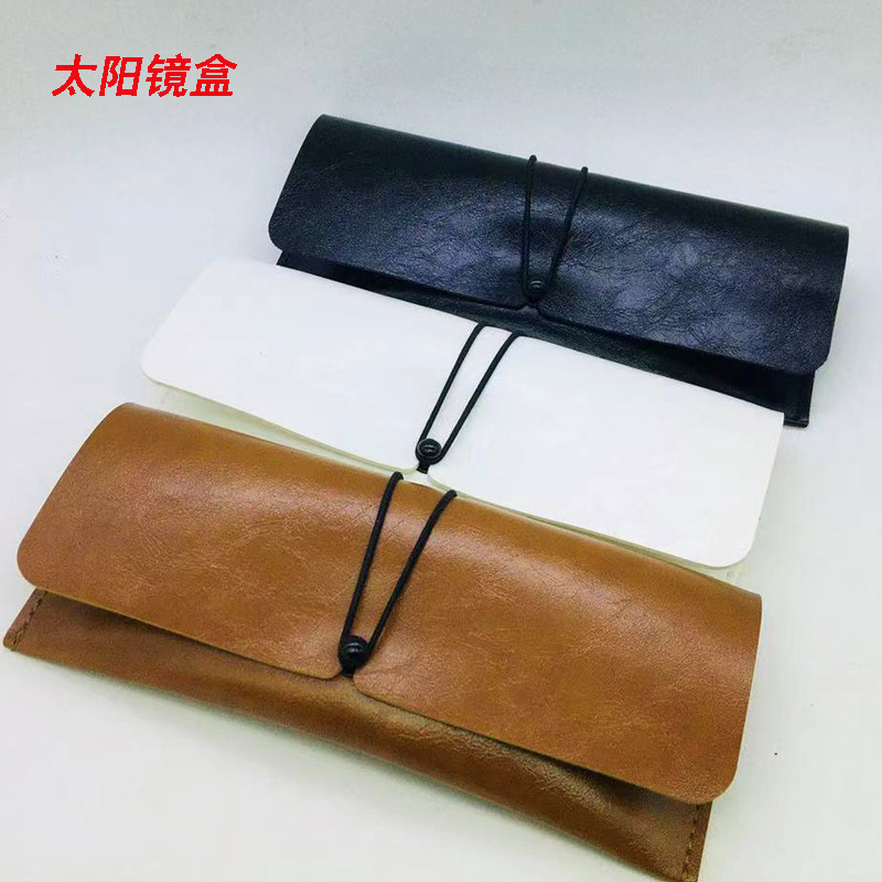 软包眼镜盒 墨镜近视镜盒定做店名 太阳镜便携软包眼镜盒印字logo
