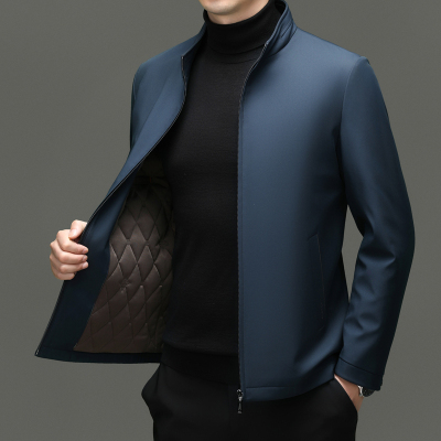 恒源祥立领加棉骆驼绒男士棉服