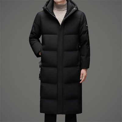 恒源祥2025冬羽绒服休闲商务长款