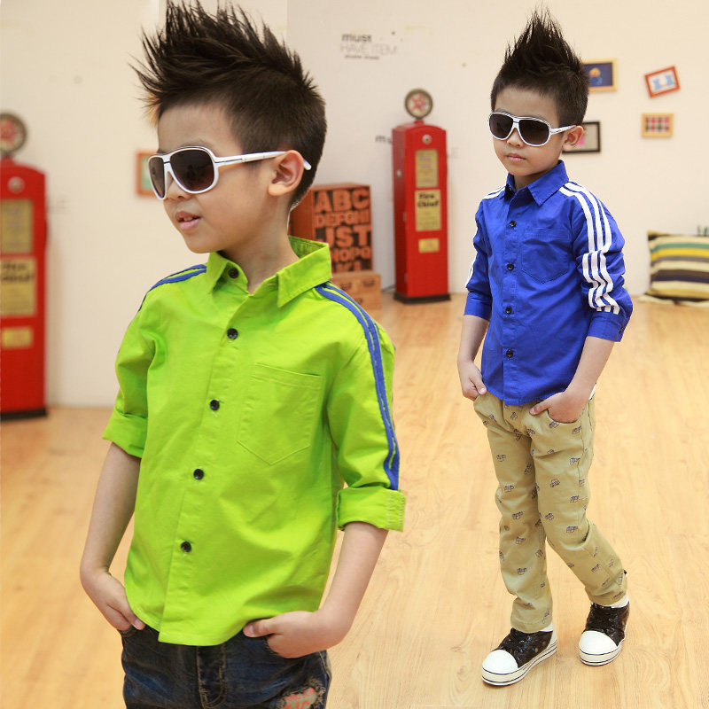 Chemise garcon à manche longue - Ref 2074461 Image 1