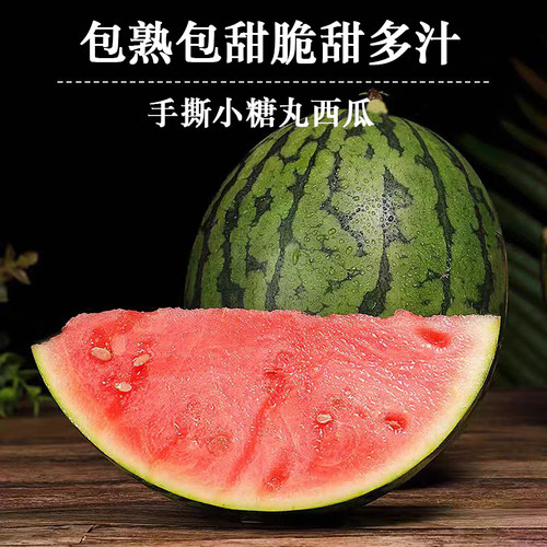 西瓜皮薄肉多包熟现摘现发小糖丸