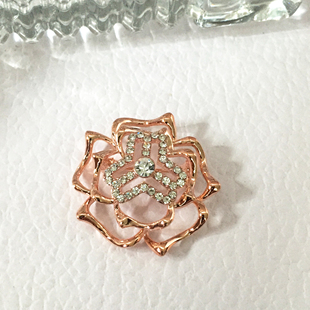 妇联标志胸针水钻胸花妇女联合会胸章徽章定做三环丝巾扣饰品配饰