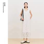 天猫臻选 AUM噢姆2025年夏季 新款 两件式 多穿背心裙白色连衣裙