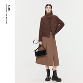 圆领粗花呢肌理小香风外套女 新款 天猫臻选 AUM噢姆2025年冬季