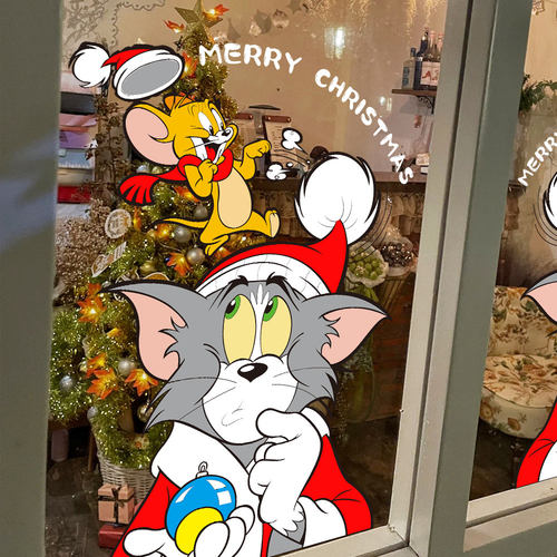 爱情树玻璃橱窗PVC透明无胶