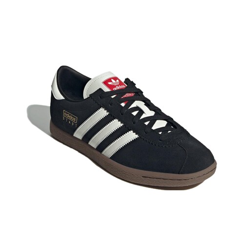 adidas originals Stadt 耐磨 低帮 板鞋 男女同款 黑色JR6344