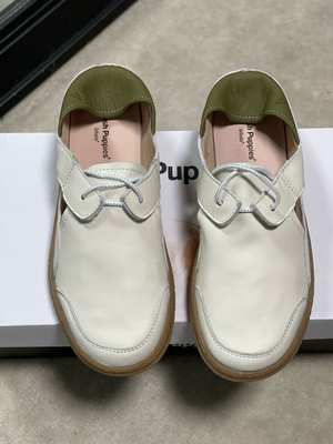 暇家一脚蹬简约j单鞋浅口圆头真皮女鞋B5J15AA3商场同款23乐福鞋