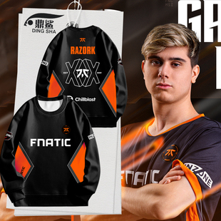 衫 比赛服圆领卫衣套头男女长袖 FNC战队队服联盟游戏S14总决赛同款