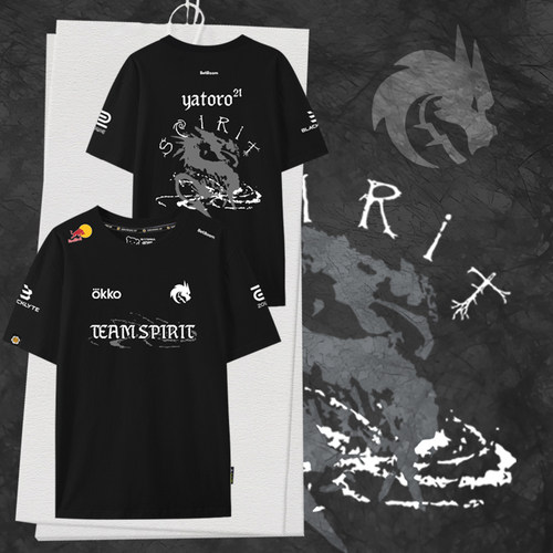 绿龙TeamSpirit战队Ti15纯棉T恤