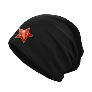 东德民主德国人民军社会主义纪念包头帽男女防风保暖头巾套头帽子