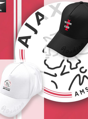 阿贾克斯Ajax荷甲35夺冠足球迷队服棒球帽子男女鸭舌帽防晒遮阳帽