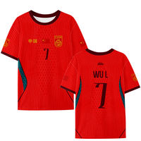 2026 China National Team Jersey, Dragon Team National Football Jersey, quick-drying short-sleeved T-shirt, men's and women's cheering fans, half-sleeved thumbnail 6