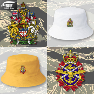 部队皇家海军陆军标志渔夫帽子男女遮阳盆帽 加拿大Canada武装