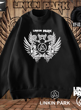 欧美摇滚林肯公园linkin park音乐圆领卫衣男女套头衣服加绒长袖
