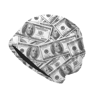 美元美金欧元英镑钞票货币金钱符号包头帽子男女防寒风加绒保暖帽