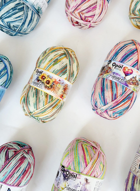 Opal 水彩系列袜子线 段染德国进口线 围巾手套袜子线 编织线