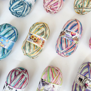 Opal 水彩系列袜子线 段染德国进口线 围巾手套袜子线 编织线
