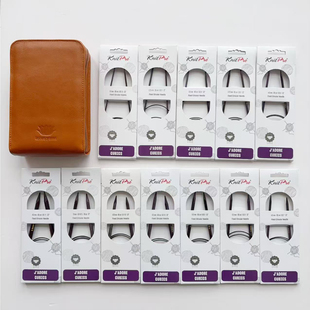 Knitpro 紫色立方体/symfonie彩木进口桦木80cm 固定环形针 套装