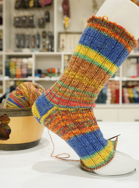 福利 Opal 进口袜纱织袜子编织线 diy手工花线花色羊毛中粗段染