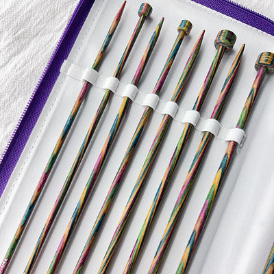 新品knitpro symfonie 彩木系列 单头直针套装 棒针 手工diy