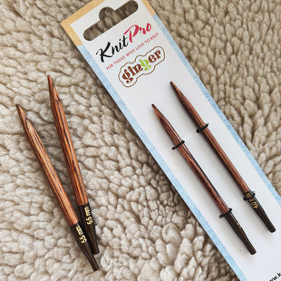 毛线街 Knitpro Ginger 8.5cm短环针针头 需搭配针绳 进口桦木针