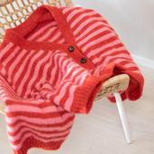 温柔系条纹开衫 新款 gynt 细马海毛款 挪威编织材料包 Peer