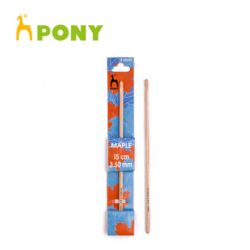 조랑말 메이플 15CM 싱글 헤드 크로 셰 뜨개질 나무 스웨터 바늘 수입 바늘 DIY 크로 셰 뜨개질 손 뜨개질 도구