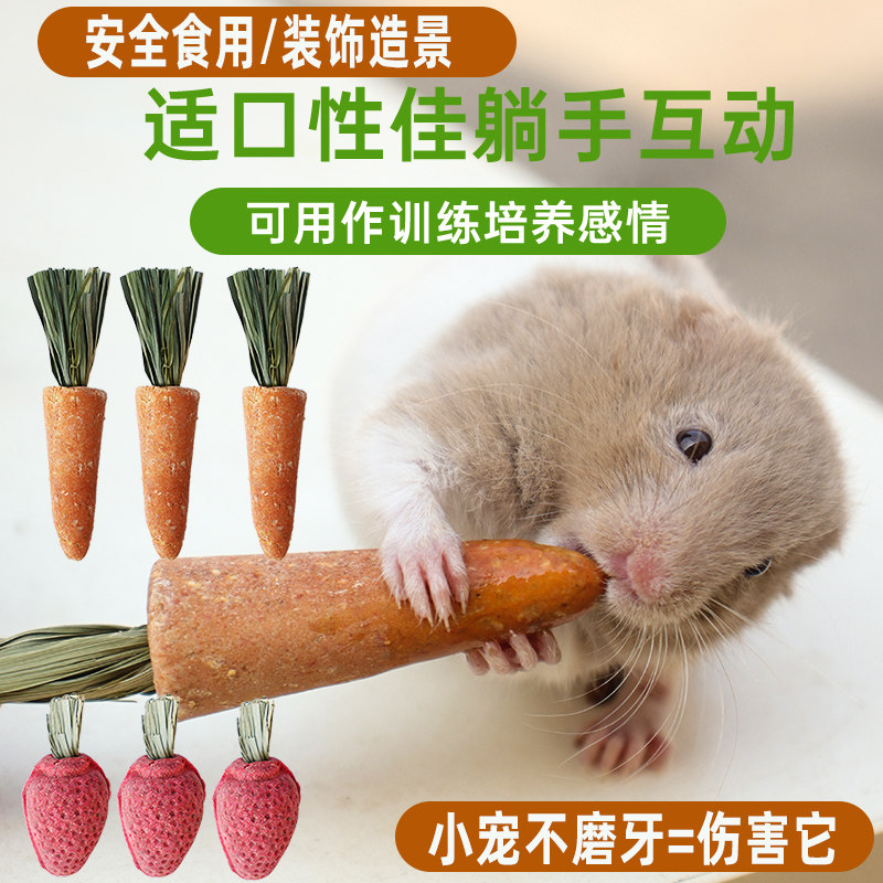 仓鼠磨牙棒兔子零食金丝熊胡萝卜磨牙石龙猫草饼磨牙专用玩具造景,宠物/宠物食品及用品,玩具/造景装饰,淘宝优惠券,粉丝福利购,淘宝优惠卷