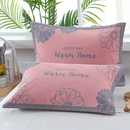 中号枕套40 60一对棉纱布枕头套单人吸汗透气成人卡通宽边枕芯套