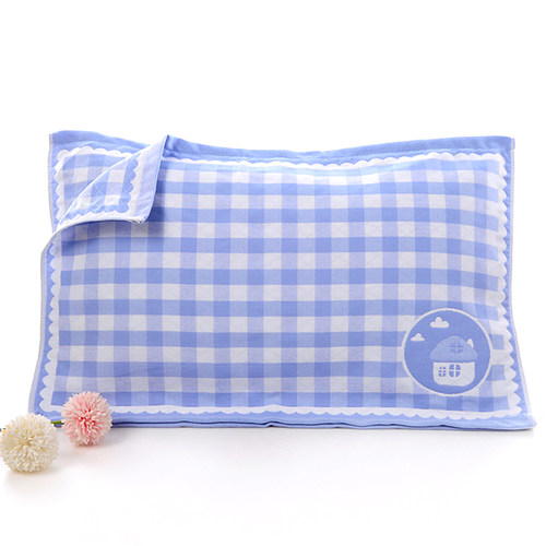 中小号枕巾纯棉一对小吸汗正品