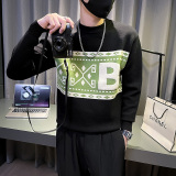 6683-P75秋冬修身提花针织套头毛衣控105，男装针织衫/毛衣，电商D319