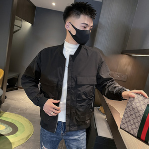 6583-P88 秋季新款潮牌大口袋夹克工装青年休闲外套男-1 控118图片