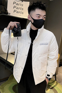 6668-P158 冬季休闲立领学生潮流字母外套羽绒服 控208图片
