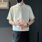 PL942-P58夏季潮男创意刺绣翻领短袖POLO衫控78，男装T恤，电商D319