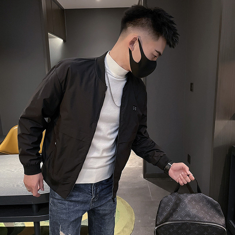 6581-P88夹克外套男韩版青年棒球服修身休闲学生衣服-2控118,男装夹克,电商D319