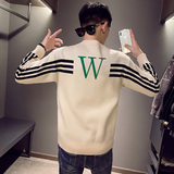 6442-P78秋冬季休闲韩版修身字母针织衫青年男士毛衣-5控108，男装针织衫/毛衣，电商D319