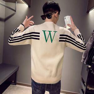 6442-P78 秋冬季休闲韩版修身字母针织衫青年男士毛衣-5 控108,男装针织衫/毛衣,电商D319